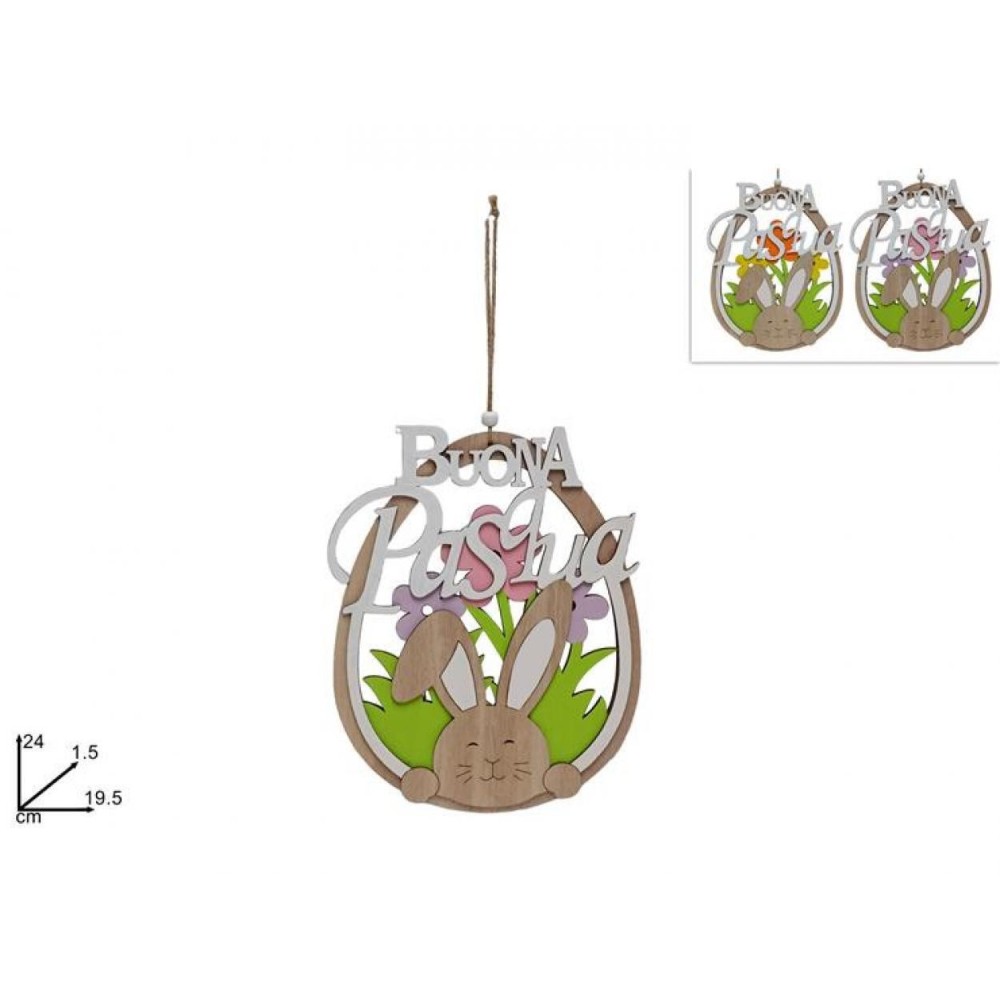 APPENDINO UOVO LEGNO C CONIGLIO 2 COLORI